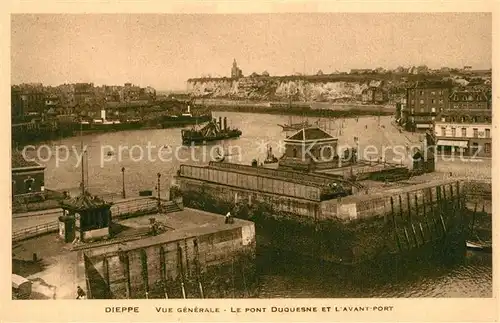Dieppe_Seine Maritime Pont Duquesne et l Avant Port Dieppe Seine Maritime