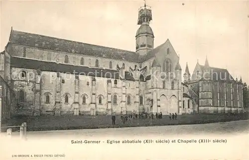 Saint Germer de Fly Eglise abbatiale XIIe siecle et Chapelle XIIIe siecle Saint Germer de Fly