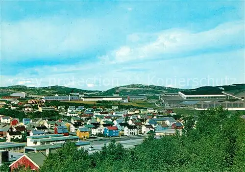 Kirkenes Utsikt over Kirkenes met A S Sydvaranger i bakgrunnen Kirkenes