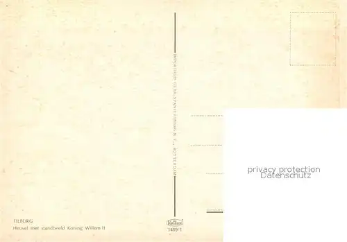 Tilburg Heuvel met standbeeld Koning Willem II Tilburg