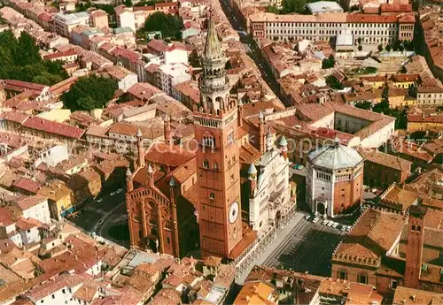 Cremona Duomo e Battistero Torrazzo di F Pecorari Fliegeraufnahme Cremona