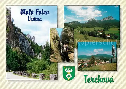 Terchova Mala Fatra Vratna Tiesnavy Rozsutec Janosikove diery Obec Terchova socha J Janosika Terchova