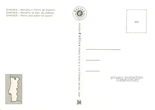 Chaves Walls and tower of castle Chaves