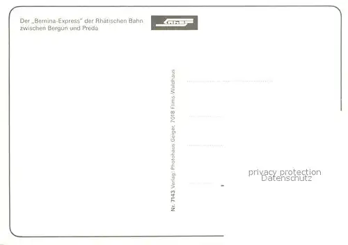 Bernina_GR Bernina Express der Rhaetischen Bahn  Bernina_GR