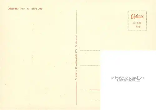 Altenahr mit Burg Are Altenahr