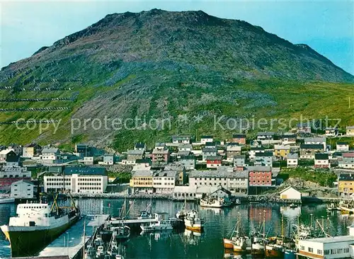 Honningsvag Utsikt over havna Honningsvag