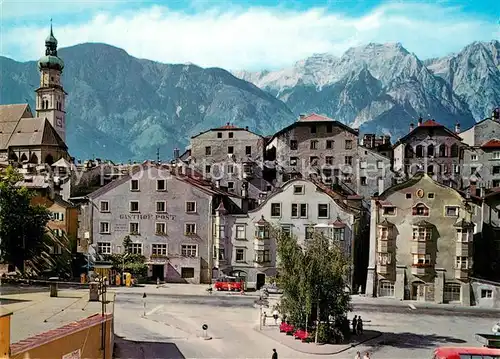 Hall_Tirol Unterer Stadtplatz mit Bettelwurf Hall_Tirol