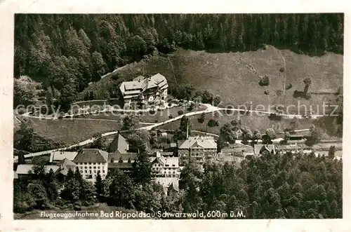 AK / Ansichtskarte Bad_Rippoldsau_Schwarzwald Fliegeraufnahme Bad_Rippoldsau