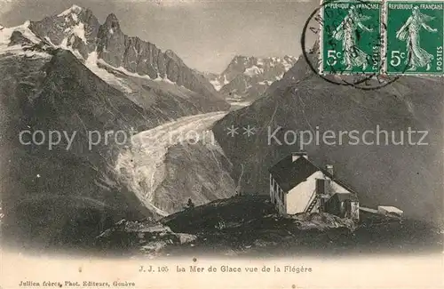 AK / Ansichtskarte Gletscher Mer de Glace Flegere  