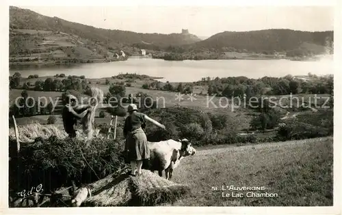AK / Ansichtskarte Landwirtschaft Auvergne Lac Chambon  