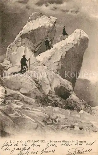 AK / Ansichtskarte Bergsteigen_Klettern Chamonix Seracs au Glacier des Bessons  