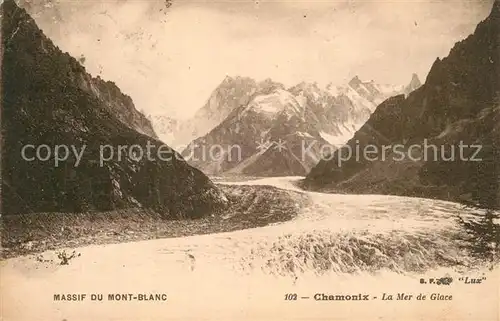 AK / Ansichtskarte Gletscher Chamonix Mont Blanc Mer de Glace  