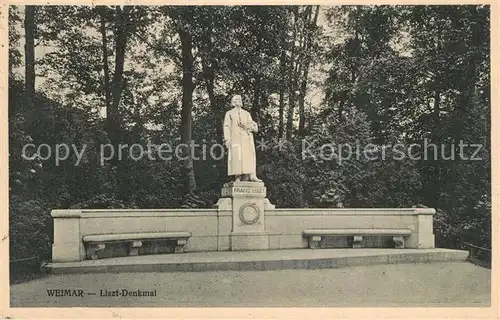 AK / Ansichtskarte Liszt_Franz_Komponist Denkmal Weimar  