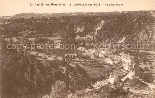 AK / Ansichtskarte Saint Leonard des Bois Vue generale Alpes Mancelles Saint Leonard des Bois