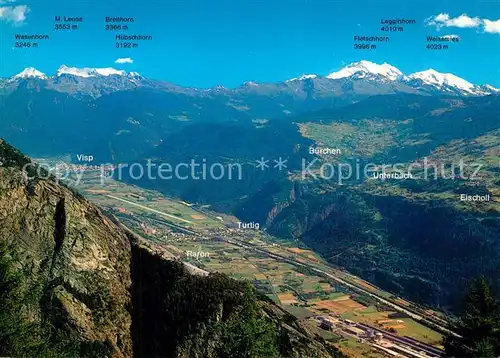 AK / Ansichtskarte Jeizinen Blick ins Rhonetal Jeizinen