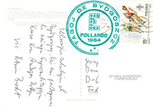 AK / Ansichtskarte Bydgoszcz_Pommern Hotel Brda Aleje 1 Maja Muzeum Ziemi Bydgoskiej in Leona Wyczolkowskiego w zabytkowych spichrzach Osiedle mieszkaniowe Blonie Wedkarskie Mistrzostwa Swiata Bydgoszcz Pommern