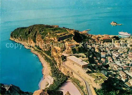 AK / Ansichtskarte Nauplia_Nauplion Fliegeraufnahme mit Bourzdi Nauplia Nauplion