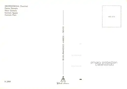 AK / Ansichtskarte Mezzocorona Piazza Centrale 