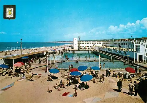 AK / Ansichtskarte Espinho_Portugal Piscina Solario Atlantico Vista parcial Espinho Portugal