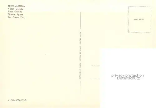 Modena_Emilia Romagna Piazza Grande Modena Emilia Romagna