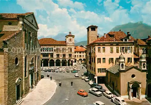 Belluno Piazza Duomo e Prefettura Belluno
