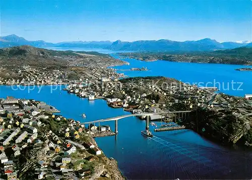 Kristiansund Utsikt over Sorsundet med broen Kristiansund