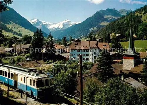 Gstaad mit Sanetschhorn und Oldenhorn Gstaad