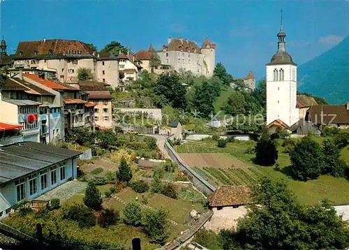 Gruyeres_FR avec eglise Gruyeres FR