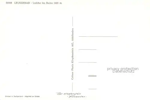 Leukerbad Fliegeraufnahme Leukerbad