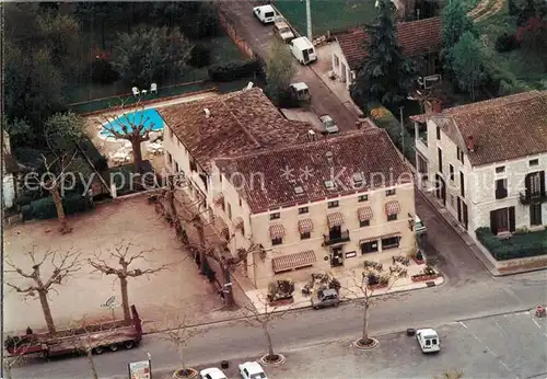 Allemans du Dropt Fliegeraufnahme Hotel Restaurant Etape Gasconne Allemans du Dropt