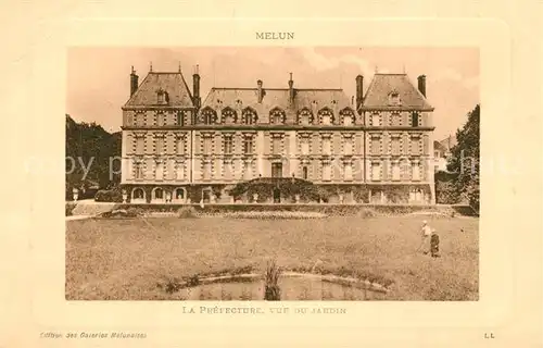 AK / Ansichtskarte Melun_Seine_et_Marne La Prefecture vue du jardin Melun_Seine_et_Marne