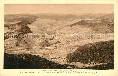 AK / Ansichtskarte Saint Maurice sur Mortagne Panorama Saint Maurice Bussang et vers le Hohneck Collection Les Vosges Saint Maurice sur Mortagne