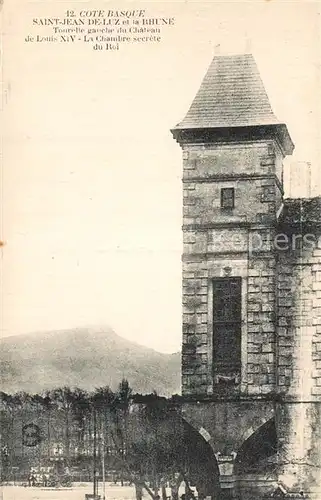 AK / Ansichtskarte Saint Jean de Luz Tourelle gauche du Chateau de Louis XIV Saint Jean de Luz