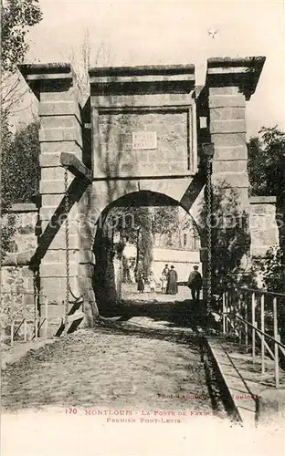 AK / Ansichtskarte Mont Louis_Montagne Porte de France Pont Levis 