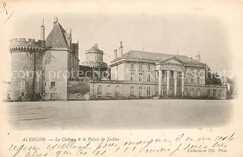 AK / Ansichtskarte Alencon Chateau et Palais de Justice Alencon