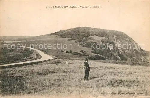 AK / Ansichtskarte Ballon_d_Alsace Vue sur le sommet Paysage 