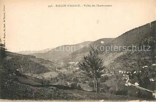 AK / Ansichtskarte Ballon_d_Alsace Panorama Vallee des Charbonniers 