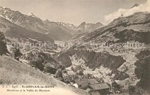 AK / Ansichtskarte Saint Gervais les Bains Montivon et la Valee de Montjoie Alpes Saint Gervais les Bains