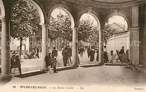 AK / Ansichtskarte Evian les Bains_Haute_Savoie La Source Cachat Evian les Bains_Haute