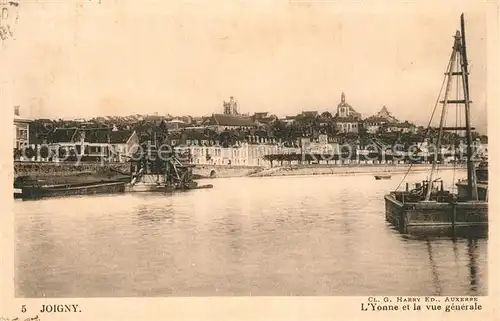 AK / Ansichtskarte Joigny_Yonne Vur generale sur l Yonne Joigny Yonne