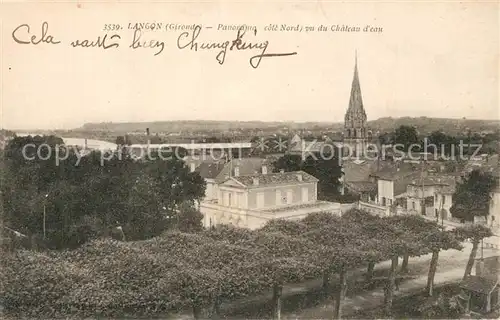 AK / Ansichtskarte Langon_Gironde Panorama vu du Chateau d eau Langon Gironde