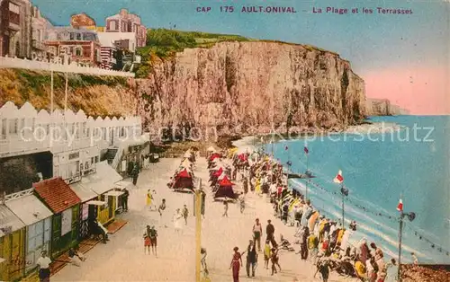 AK / Ansichtskarte Onival_sur_Mer La plage et les terrasses falaises Onival_sur_Mer