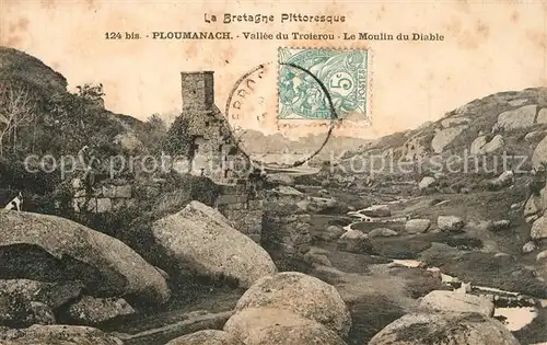 AK / Ansichtskarte Ploumanach Vallee du Troierou Moulin du Diable Ploumanach