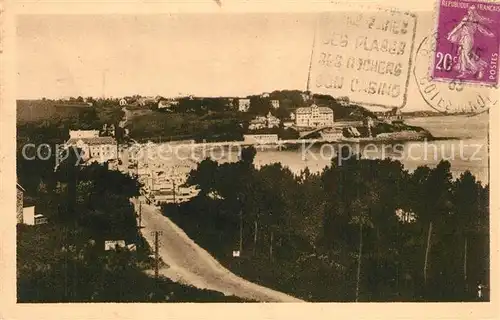 AK / Ansichtskarte Perros Guirec Vue generale de Trestraou La Roseraie Perros Guirec