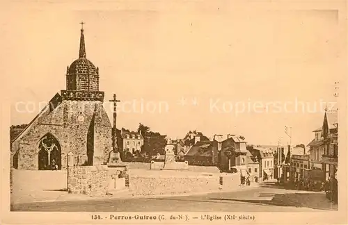 AK / Ansichtskarte Perros Guirec Eglise XIIe siecle Kirche Perros Guirec