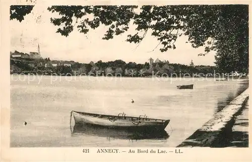 AK / Ansichtskarte Annecy_Haute Savoie Au bord du Lac d Annecy Annecy Haute Savoie