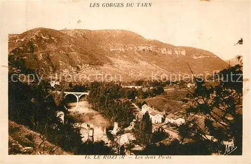 AK / Ansichtskarte Le_Rozier Panorama et les deux ponts Le_Rozier