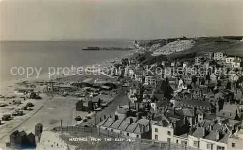 AK / Ansichtskarte Hastings_East_Sussex Panorama view from the East Hill Hastings_East_Sussex