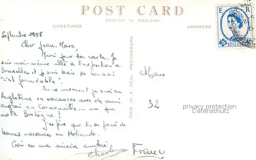 AK / Ansichtskarte Newquay Trenance Park Boating Lake Towan Beach Dog Island Harbour Newquay