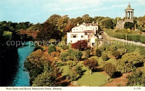 Alloway_Ayrshire River Doon and Burns  Monument Hotel Alloway Ayrshire